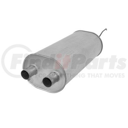 2526 by ANSA - Federal / EPA Catalytic Converter - Universal OBDII - 2.50" ID Neck / 2.50" ID Neck; 16.5" OAL; Oval; 5.9L / 6515; O2 Port: None
