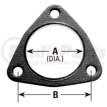 9031 by ANSA - Exhaust Pipe Flange Gasket - 3 Bolt Universal Exhaust Gasket; 2-1/4" ID