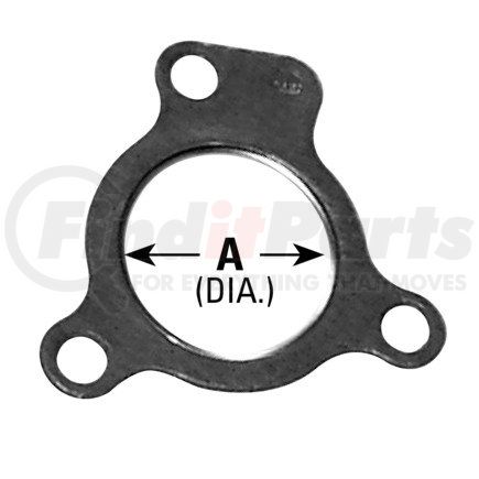 9247 by ANSA - Exhaust Pipe Flange Gasket - 3 Bolt Specialty Exhaust Gasket; 2-1/32" ID