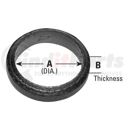 8744 by ANSA - Exhaust Pipe Flange Gasket - Ring Exhaust Gasket; 2-1/8" ID