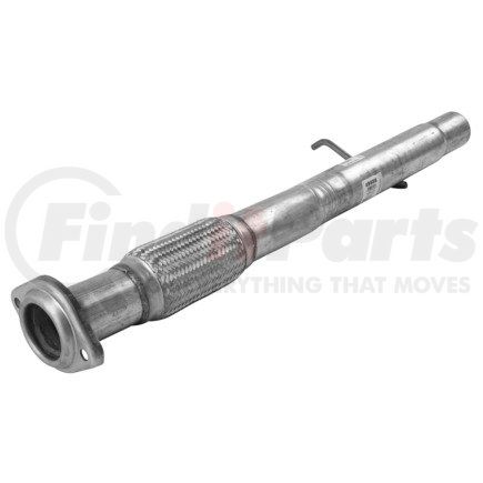 48686 by ANSA - Direct-fit precision engineered design features necessary brackets, flanges, shielding, flex and resonators for OE fit and appearance; Made from 100% aluminized heavy 14 and 16-gauge steel piping; Re-aluminized weld seams prevent corrosion