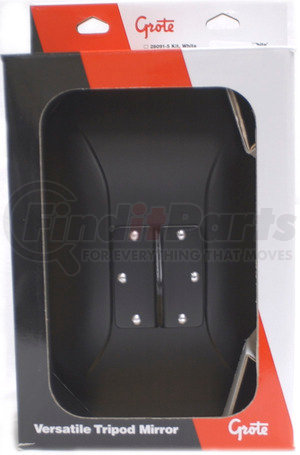 12112-5 by GROTE - Below-Eye-Level Mirror, Black, Retail Pack