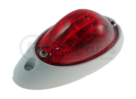 52062 by GROTE - Small Aerodynamic Combination Marker Side Turn Light, White Base, Red