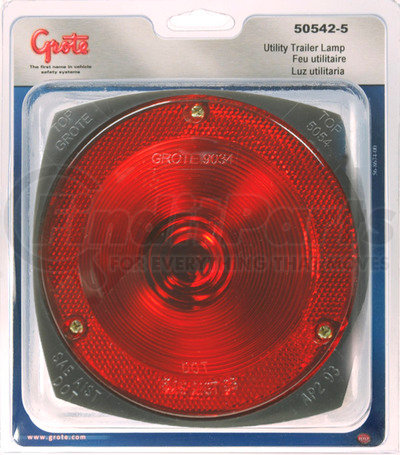 50542-5 by GROTE - Trailer Lighting Kit with Side Marker Light - Right-hand Stop / Tail / Turn Replacement, Multi Pack