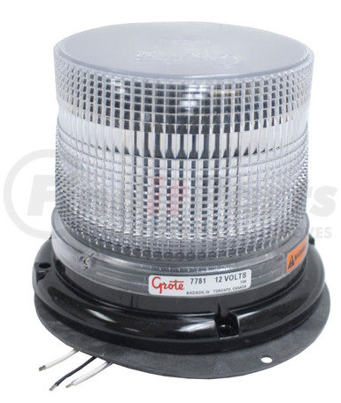 77811 by GROTE - Medium Profile Class II LED Strobe, Clear