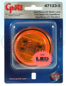 47123-5 by GROTE - SuperNova® 2 1/2in. LED Clearance Marker Light, Yellow, Retail Pack
