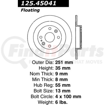 Centric 125.45041 Brake Hardware Tech Tray 12545041
