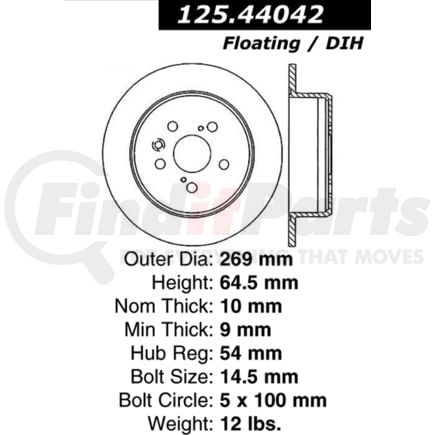 Centric 125.44042 Brake Hardware Tech Tray 12544042