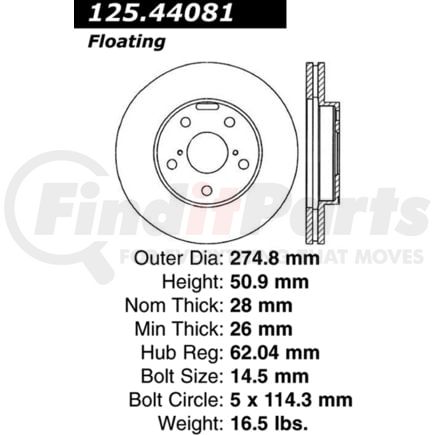 125.44081 by CENTRIC - 12544081