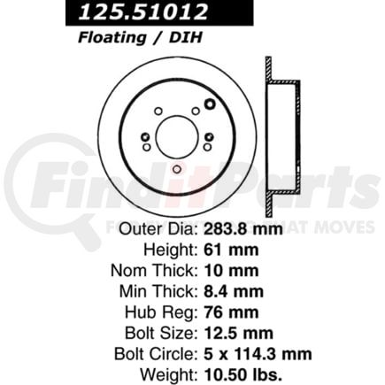 125.51012 by CENTRIC - 12551012