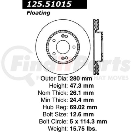 Centric 125.51015 Brake Hardware Tech Tray 12551015