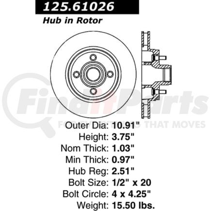 Centric 125.61026 Brake Hardware Tech Tray 12561026