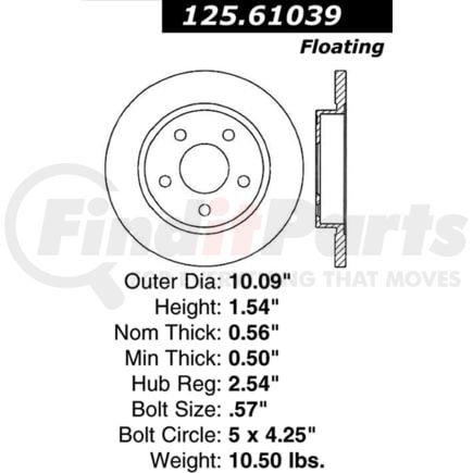 Centric 125.61039 Brake Hardware Tech Tray 12561039
