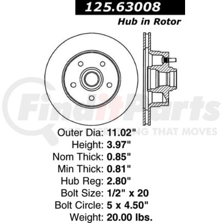 Centric 125.63008 Brake Hardware Tech Tray 12563008