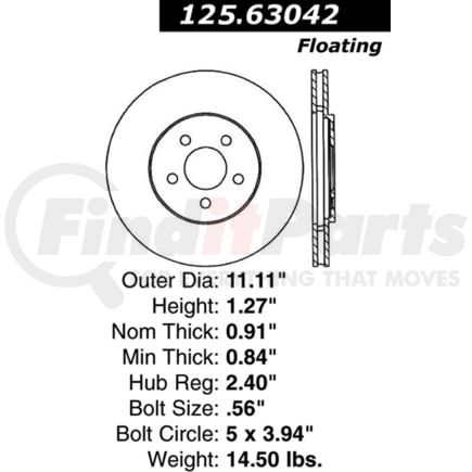 Centric 125.63042 Brake Hardware Tech Tray 12563042