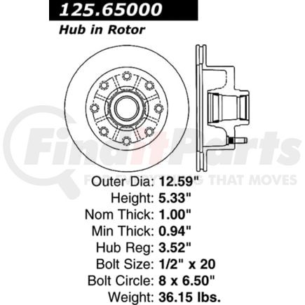 Centric 125.65000 Brake Hardware Tech Tray 12565000