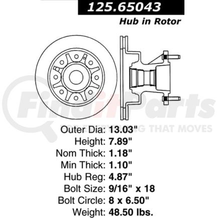 Centric 125.65043 Brake Hardware Tech Tray 12565043