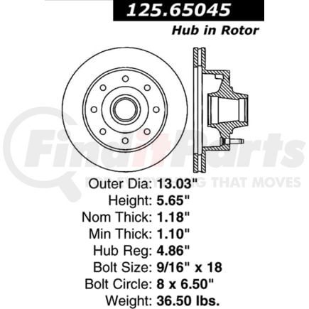 Centric 125.65045 Brake Hardware Tech Tray 12565045