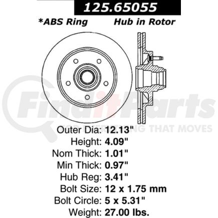 Centric 125.65055 Brake Hardware Tech Tray 12565055