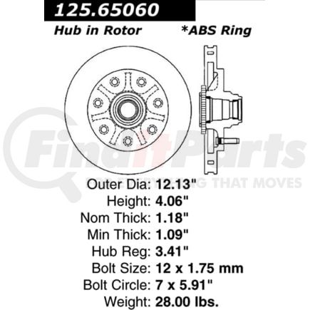 Centric 125.65060 Brake Hardware Tech Tray 12565060