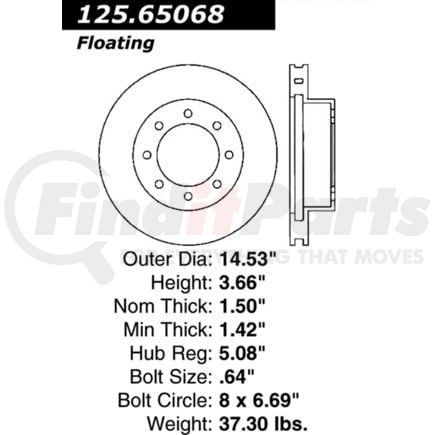 Centric 125.65068 Brake Hardware Tech Tray 12565068