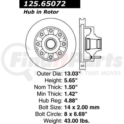 Centric 125.65072 Brake Hardware Tech Tray 12565072