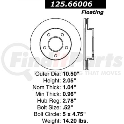 Centric 125.66006 Brake Hardware Tech Tray 12566006