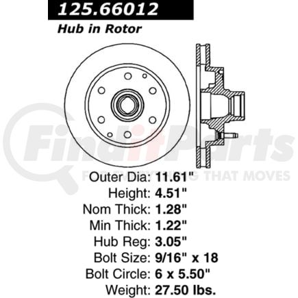 Centric 125.66012 Brake Hardware Tech Tray 12566012