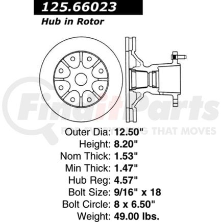 Centric 125.66023 Brake Hardware Tech Tray 12566023