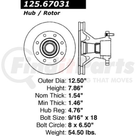 Centric 125.67031 Brake Hardware Tech Tray 12567031