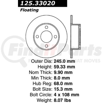 Centric 125.33020 Brake Hardware Tech Tray 12533020