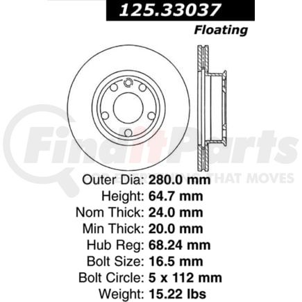 Centric 125.33037 Brake Hardware Tech Tray 12533037