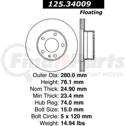 Centric 125.34009 Brake Hardware Tech Tray 12534009
