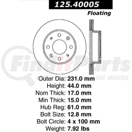 Centric 125.40005 Brake Hardware Tech Tray 12540005