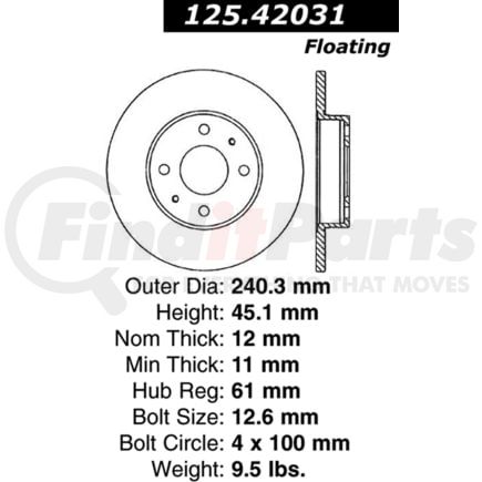 Centric 125.42031 Brake Hardware Tech Tray 12542031