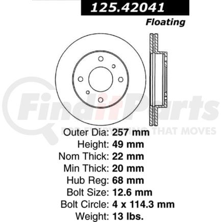Centric 125.42041 Brake Hardware Tech Tray 12542041