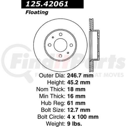 Centric 125.42061 Brake Hardware Tech Tray 12542061