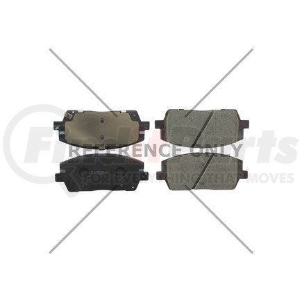 105.61020 by CENTRIC - Posi Quiet Ceramic Brake Pads with Shims and Hardware