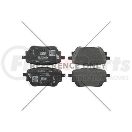 105.61160 by CENTRIC - Posi Quiet Ceramic Brake Pads with Shims and Hardware