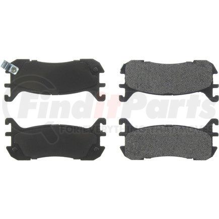 106.06360 by CENTRIC - Posi Quiet Extended Wear Brake Pads with Shims and Hardware