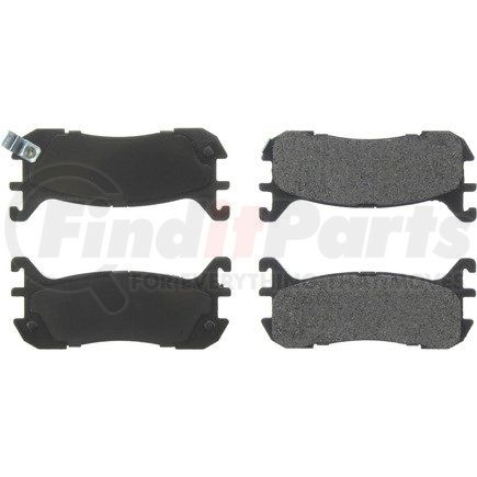 106.06360 by CENTRIC - Posi Quiet Extended Wear Brake Pads with Shims and Hardware