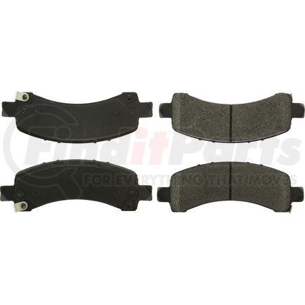 106.09740 by CENTRIC - Posi Quiet Extended Wear Brake Pads with Shims and Hardware