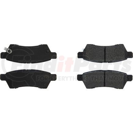 106.11000 by CENTRIC - Posi Quiet Extended Wear Brake Pads with Shims and Hardware