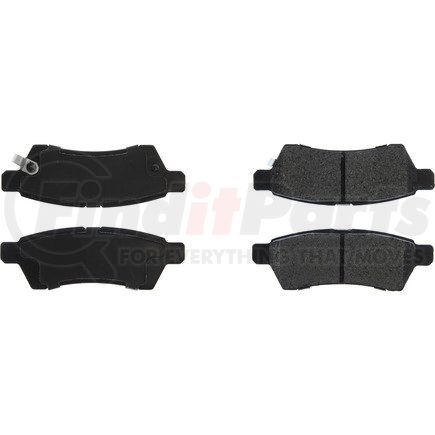Centric 106.11000 Disc Brake Pad Set Posi Quiet Extended Wear Brake Pads with Shims and Hardware