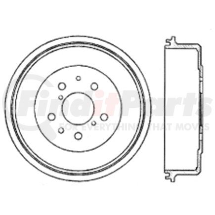 122.44002 by CENTRIC - Centric Premium Brake Drum