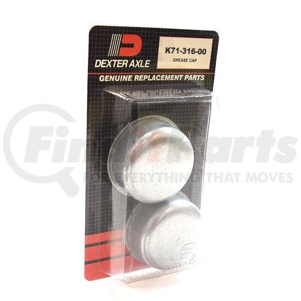 K71-316-00 by DEXTER AXLE - Trailer Brake Grease Cap