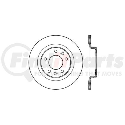 127.61097L by STOPTECH - Sport Drilled & Slotted Brake Rotor, Rear Left
