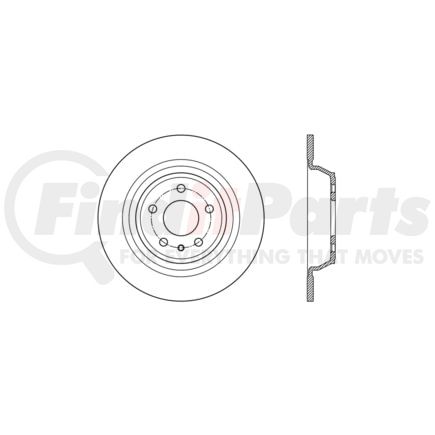 StopTech 127.61103R Disc Brake Rotor StopTech Sport Drilled & Slotted Brake Rotor; Rear Right