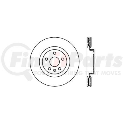 127.62108L by STOPTECH - Sport Drilled & Slotted Brake Rotor