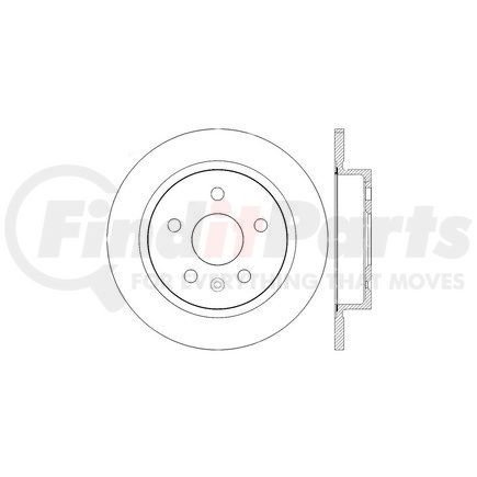 127.62115R by STOPTECH - StopTech Sport Drilled & Slotted Brake Rotor; Rear Right